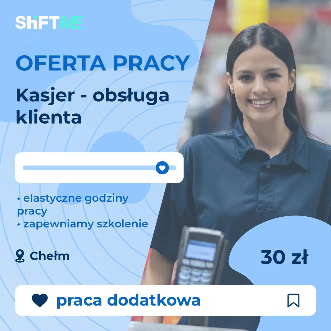 Oferta pracy Kasjer - obsługa klienta Chełm, s0002-1pch-pl