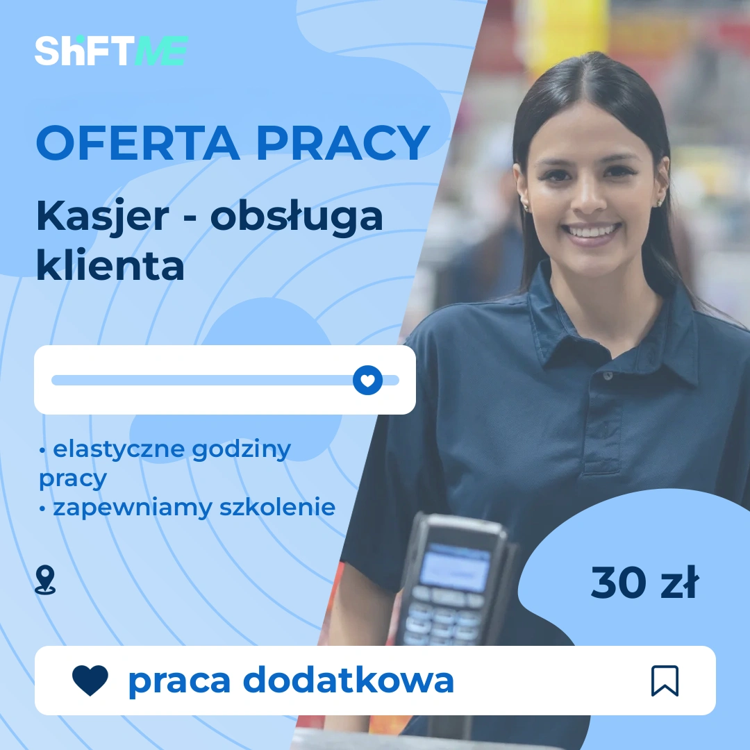 Oferta pracy Kasjer - obsługa klienta Czechowice-Dziedzice, s0002-05bs-pl