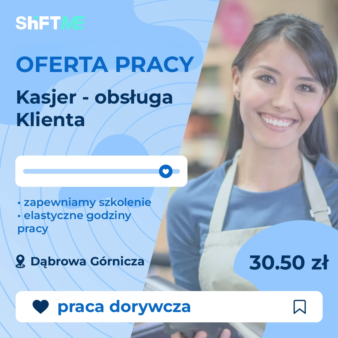 Oferta pracy Kasjer - obsługa Klienta Dąbrowa Górnicza, s000i-021a-pl