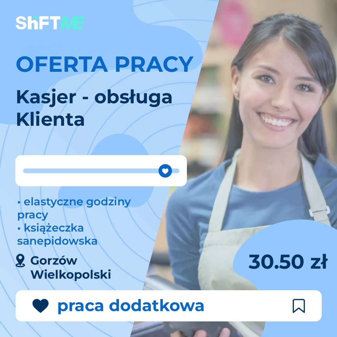 Oferta pracy Kasjer - obsługa Klienta Gorzów Wielkopolski, s000h-0hns-pl