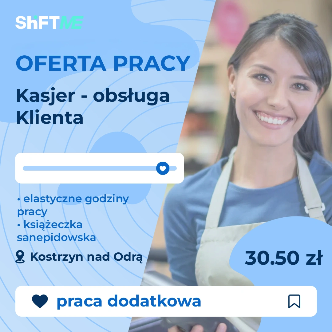 Oferta pracy Kasjer - obsługa Klienta Kostrzyn nad Odrą, s000h-1ypw-pl