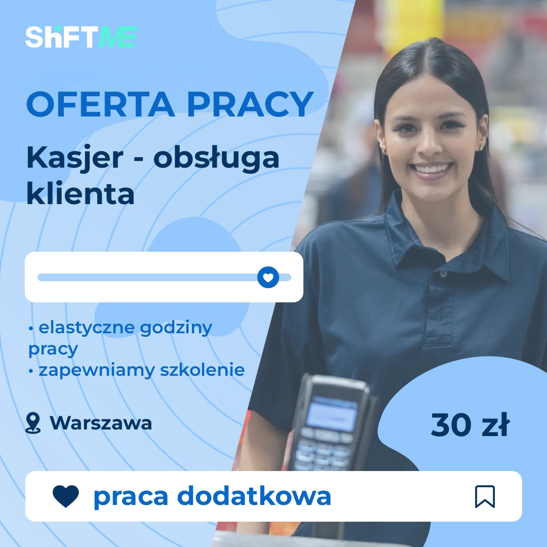 Oferta pracy Kasjer - obsługa klienta Warszawa, s0002-1bfr-pl