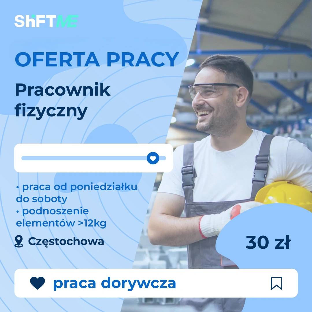 Oferta pracy Pracownik fizyczny Częstochowa, s0004-24gy-pl