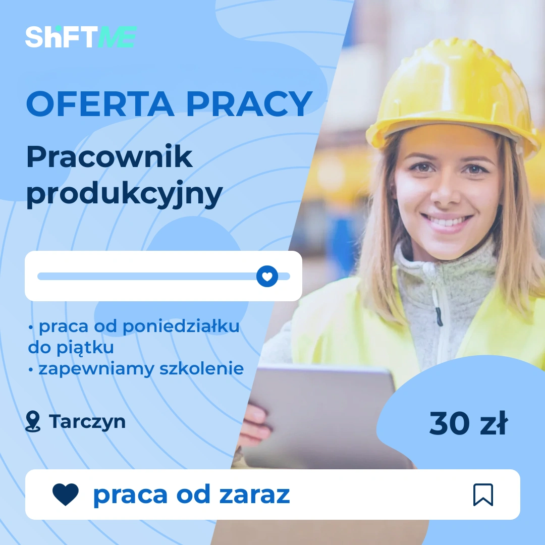 Oferta pracy Pracownik produkcyjny Tarczyn, s0008-1ege-pl