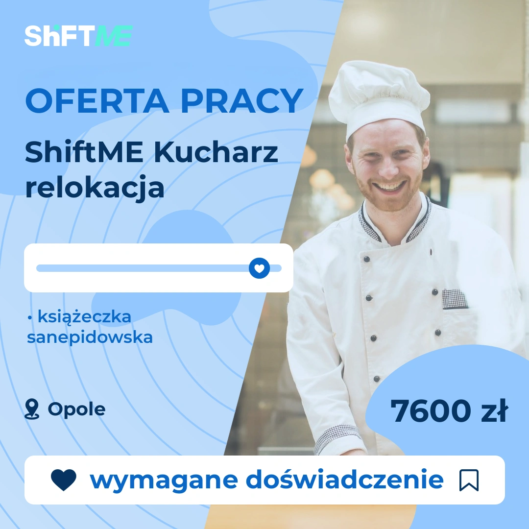 Oferta pracy ShiftME Kucharz relokacja Opole, s001a-1smi-pl