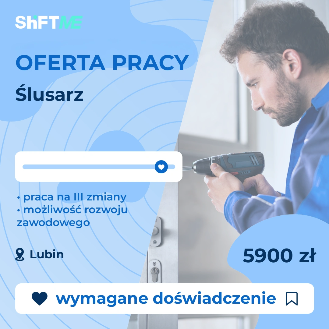 Oferta pracy Ślusarz Lubin, s001c-00hm-pl