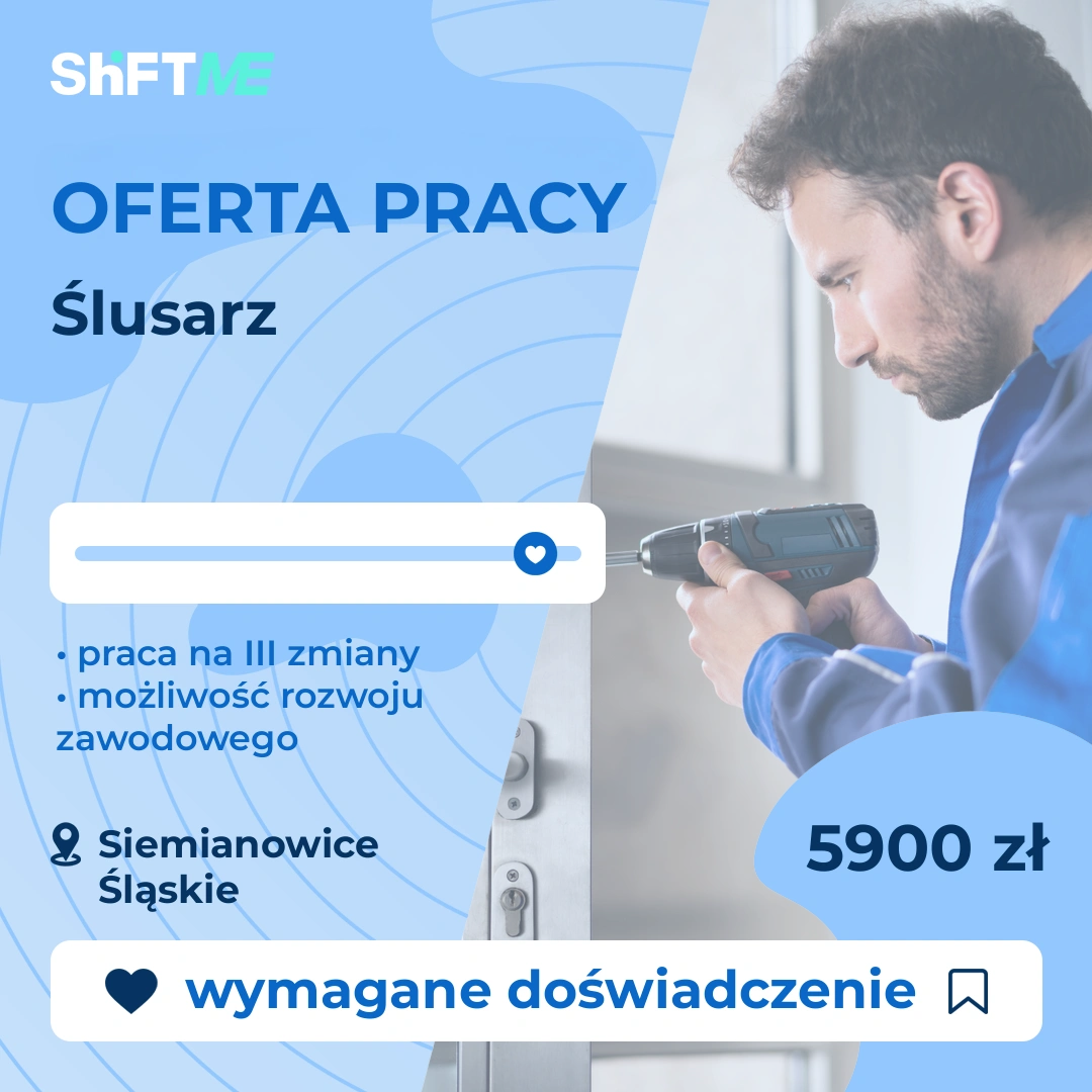 Oferta pracy Ślusarz Siemianowice Śląskie, s001c-0ghp-pl