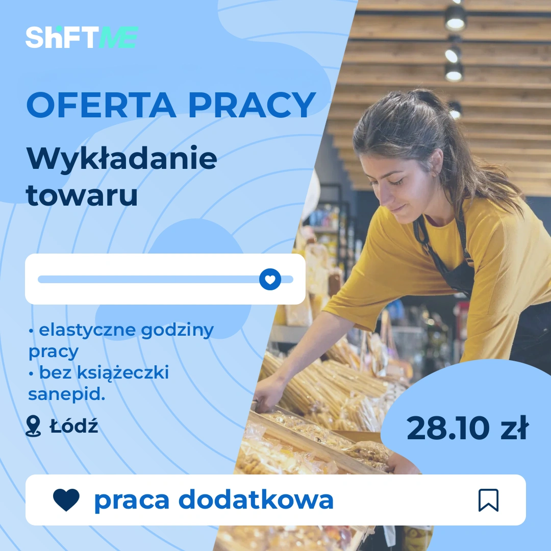 Oferta pracy Wykładanie towaru Łódź, s0005-0y61-pl