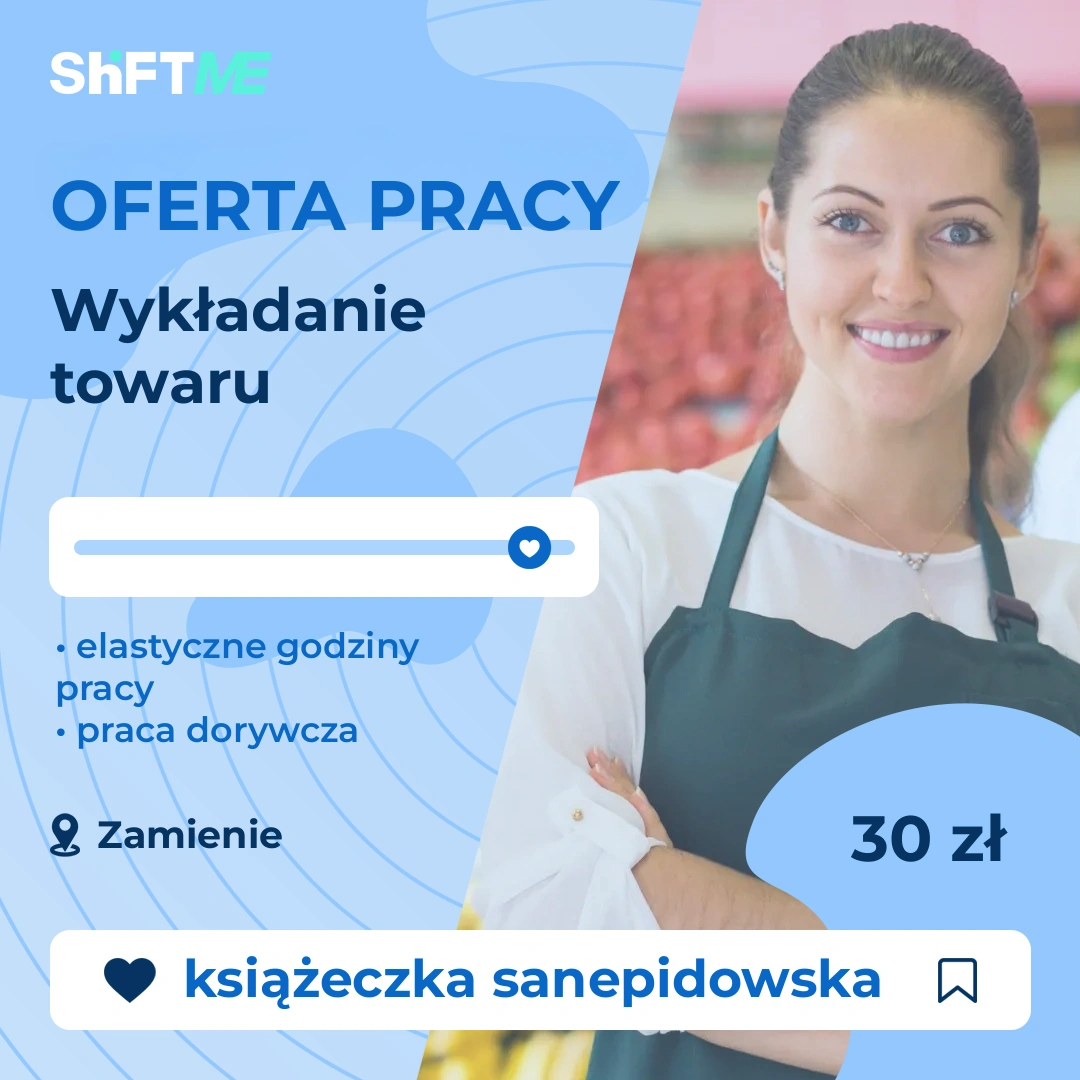 Oferta pracy Wykładanie towaru Zamienie, s0001-1bb5-pl